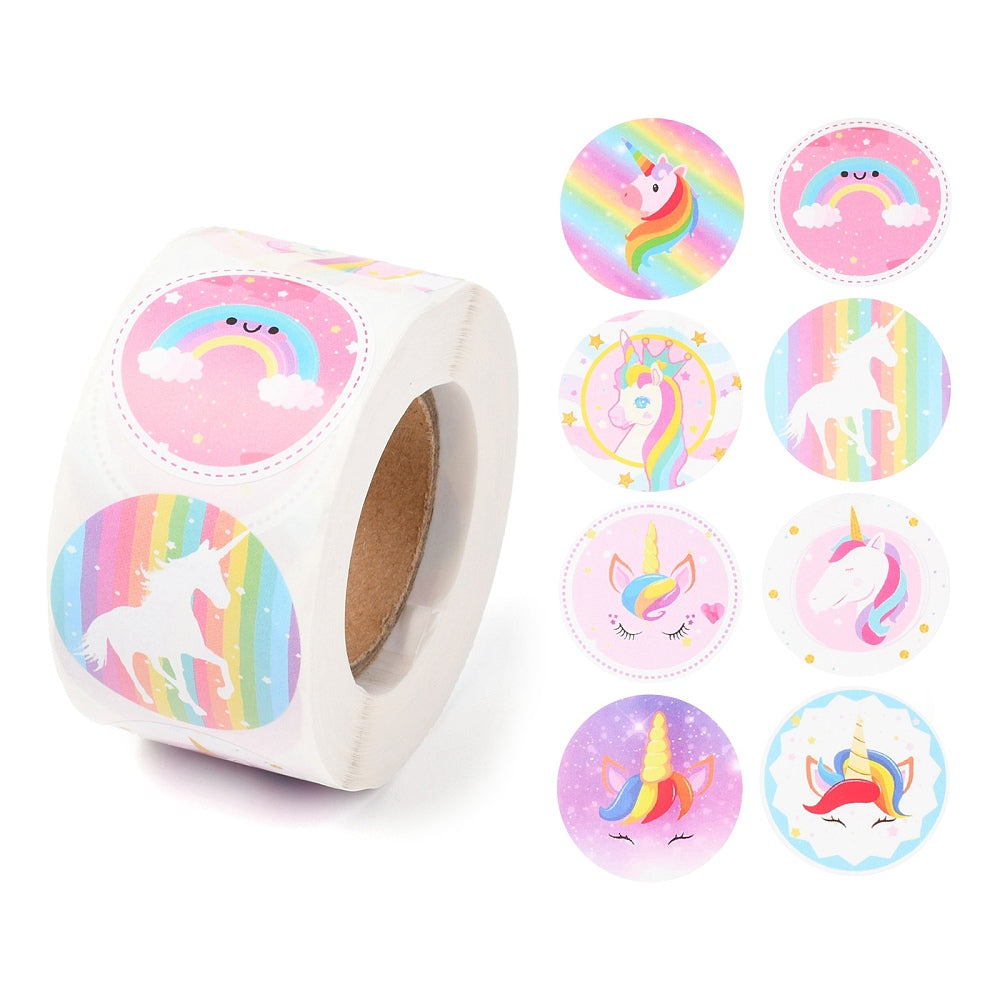 *Unicorn NEW Stickers 500 on a roll