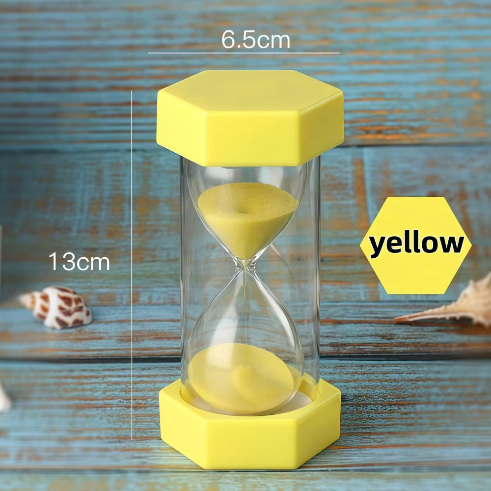 NEW Set of 6 Large Sand Timers -  1 min, 2 min, 3 min, 5 min, 10 min, 15 min