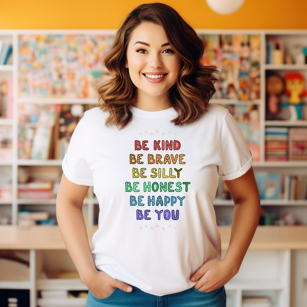 Be Kind Be Brave Teacher T-shirt