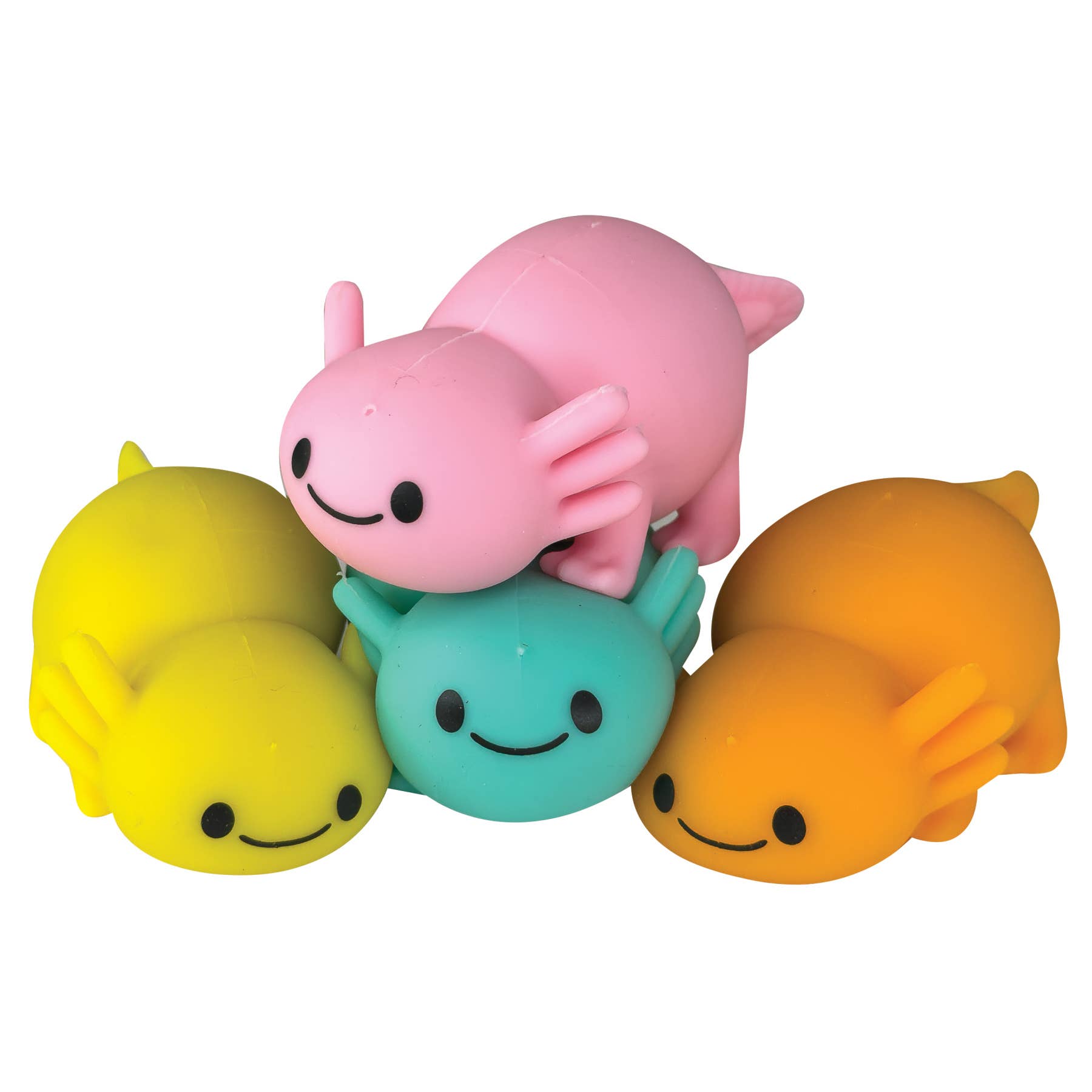 4 Pack - Sand O Lolyl Axolotyl squishy toys