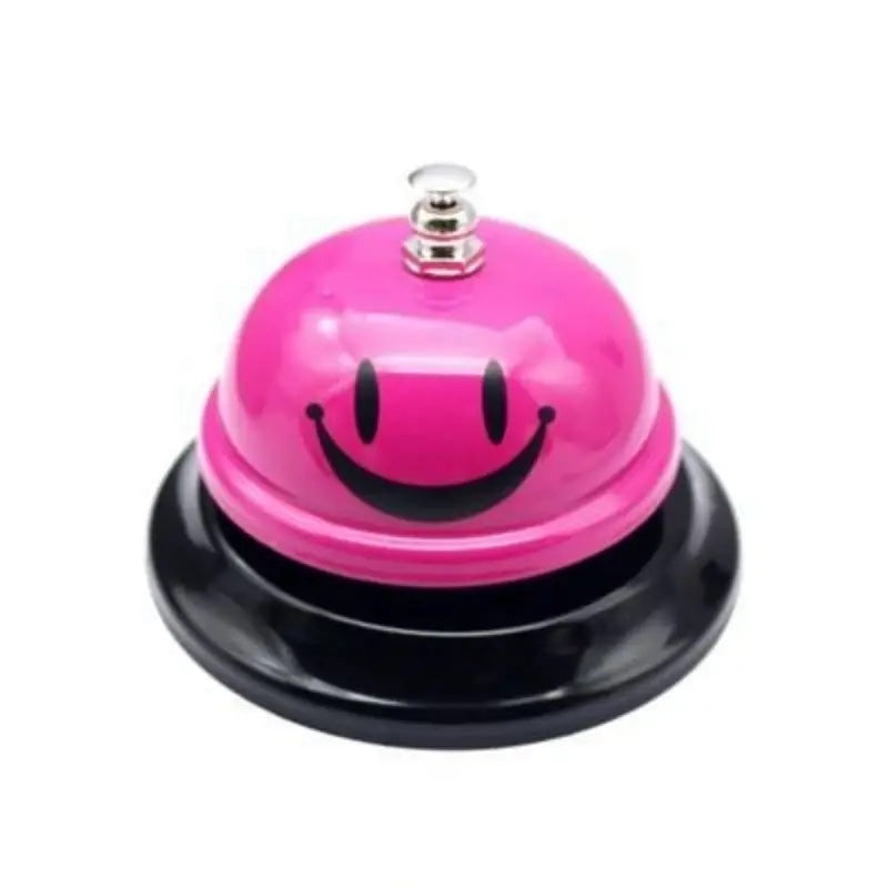 Classroom Bell Fuchsia Pink with Smiley Face