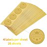 100 Pack NEW! Gold Foil Embossed EXCELLENCE Crown