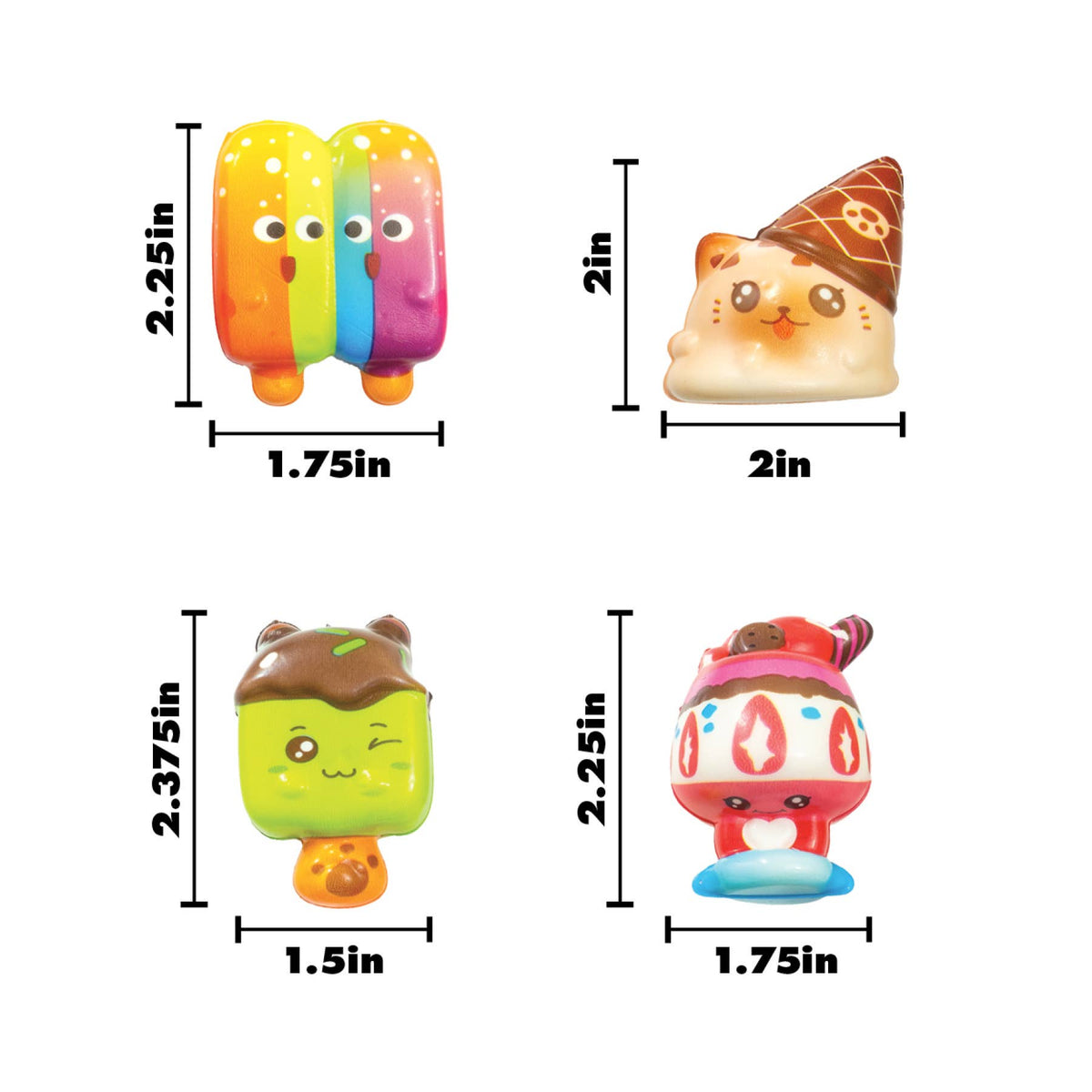 Sweet Squeeze Squishy Pals 12 Pack