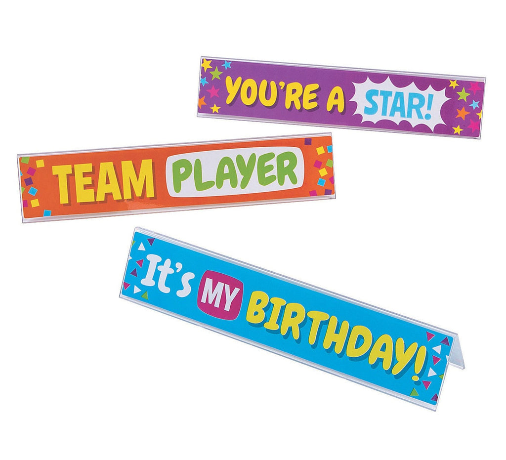 NEW! Desk Plate Awards - Acrylic 3 Pack