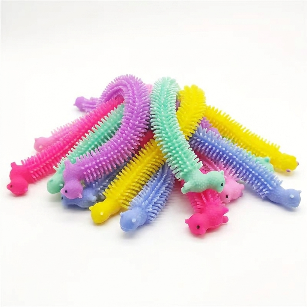 6 Pack Stretchy Pastel Sensory Jelly Toys