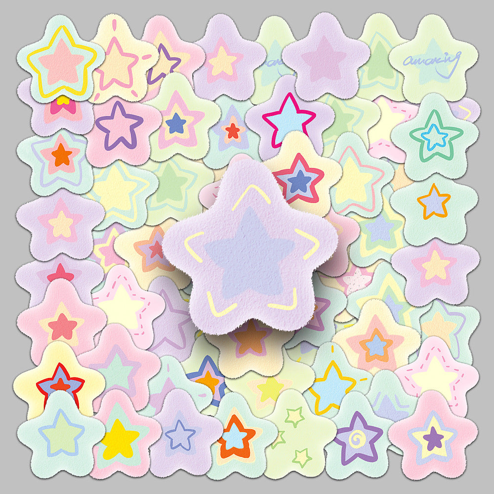 Pastel Stars - Pack of 50 Stickers