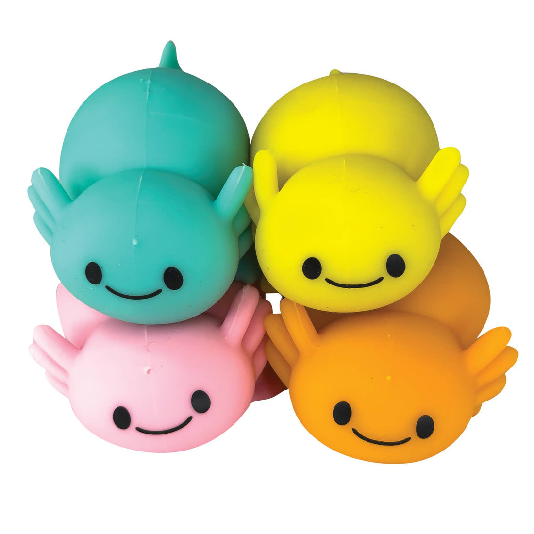 4 Pack - Sand O Lolyl Axolotyl squishy toys