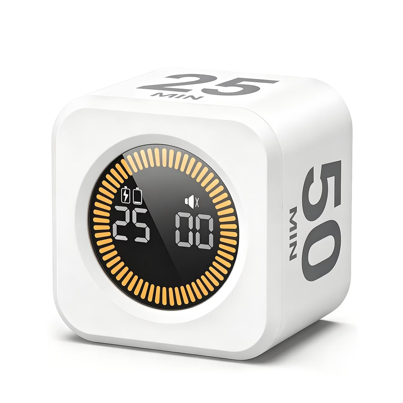 White Digital Rotating Countdown Timer