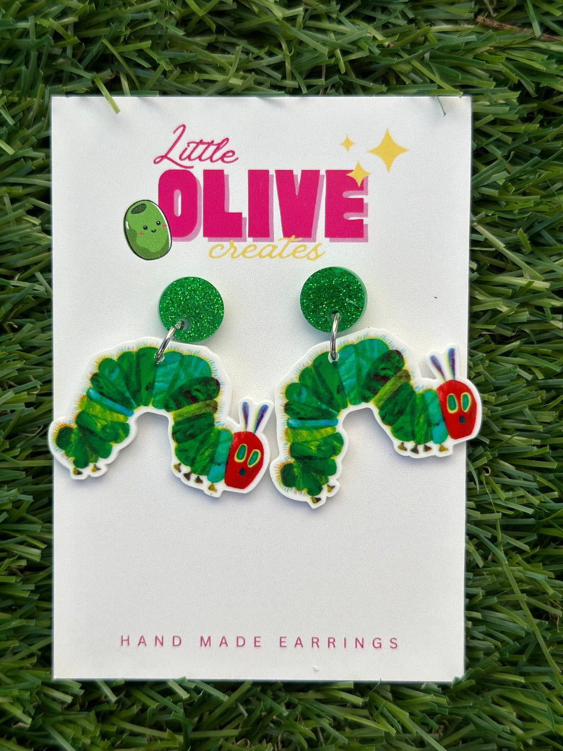 The Hungry Caterpillar Dangle Earrings
