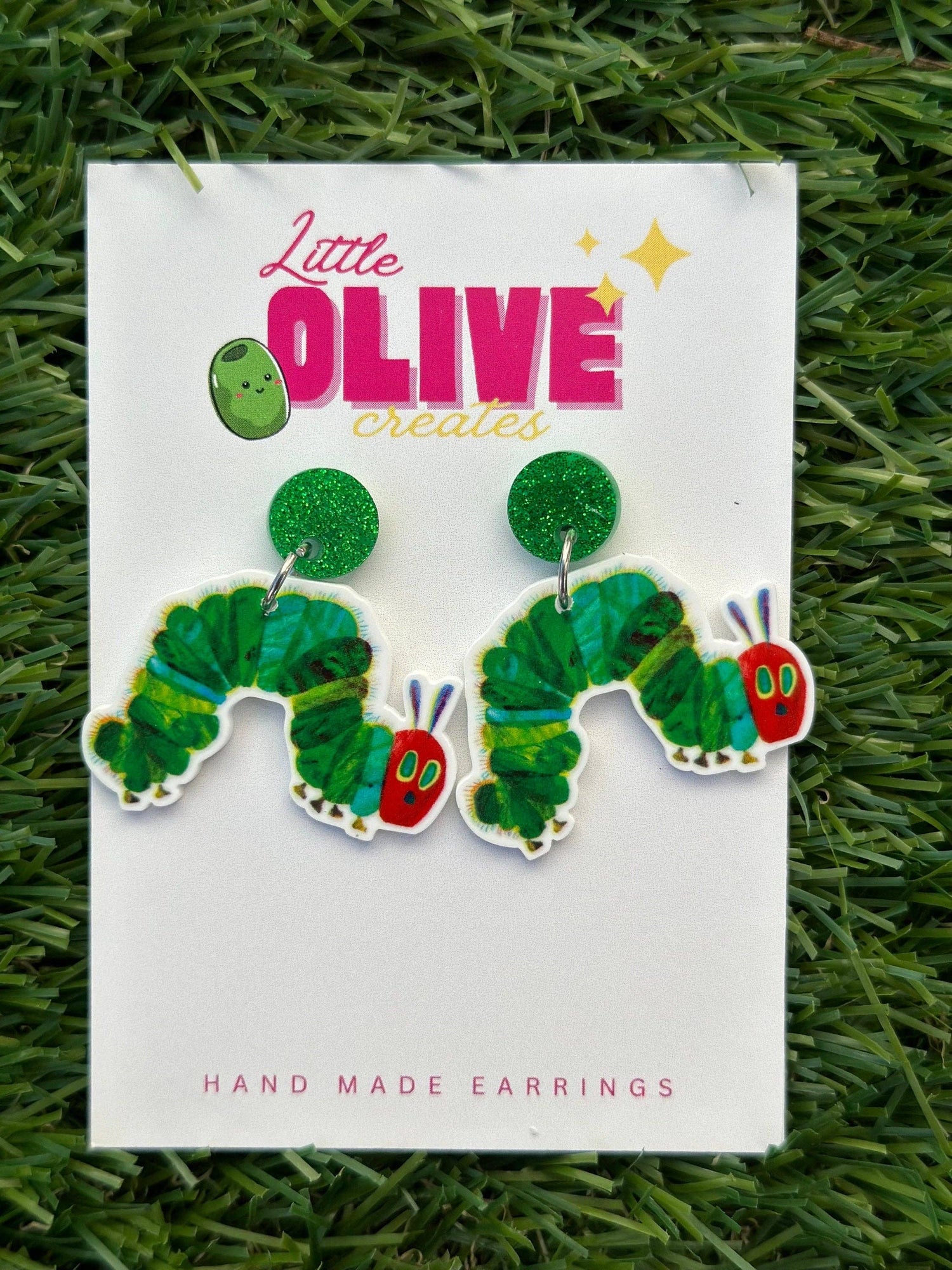 The Hungry Caterpillar Dangle Earrings