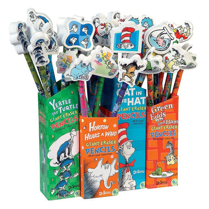 36 Pack Dr. Seuss Pencil With Giant Eraser