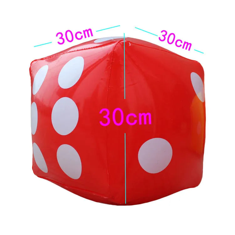 Giant Colourful Inflatable Dice - 6 pc
