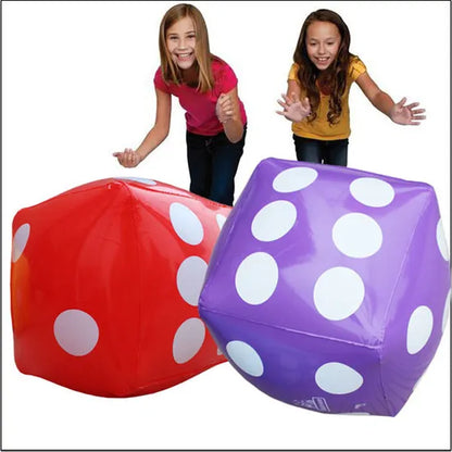 Giant Colourful Inflatable Dice - 6 pc