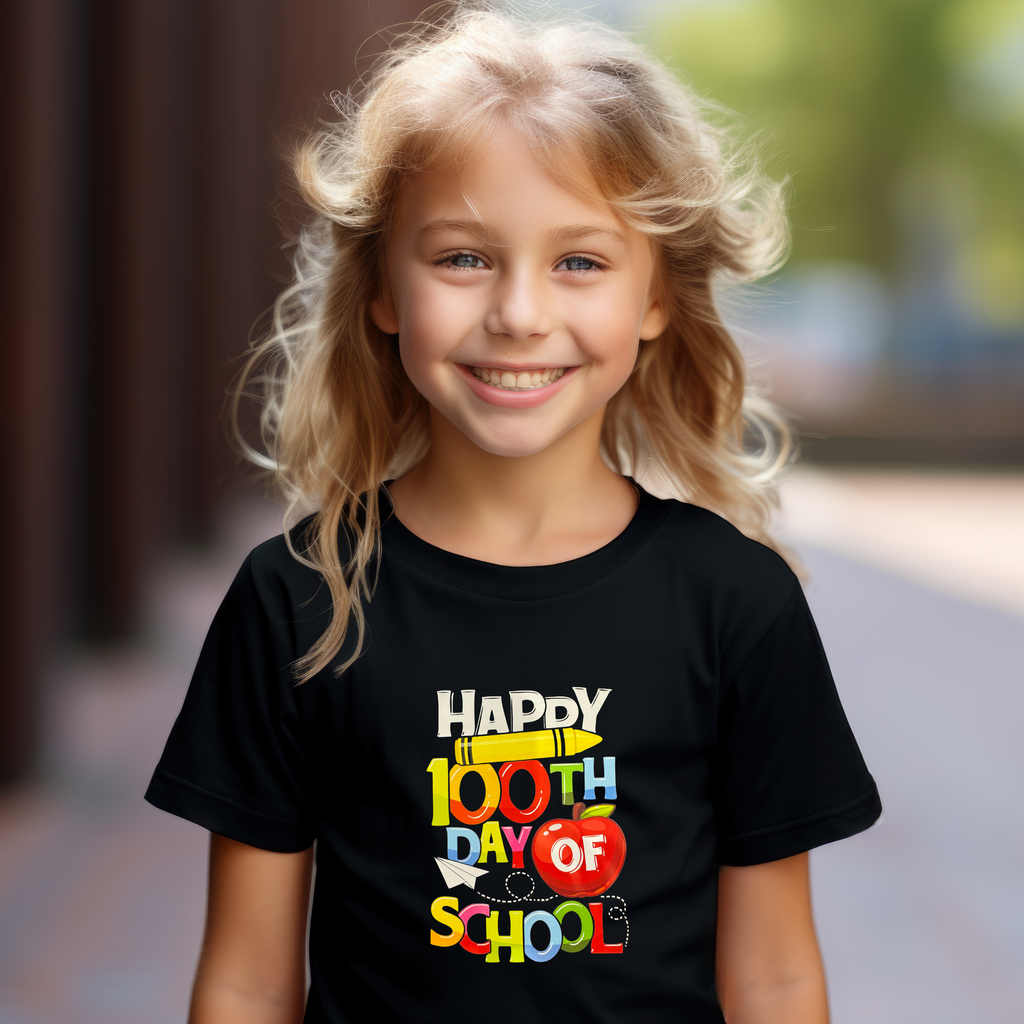 Kid's Happy 100th Day of School Sharp t-shirt