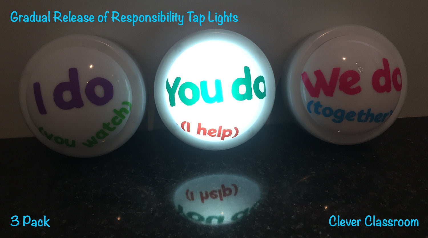 IN STOCK! Gradual Release of Responsibility  - Tap / Touch / Push Lights - 140mm