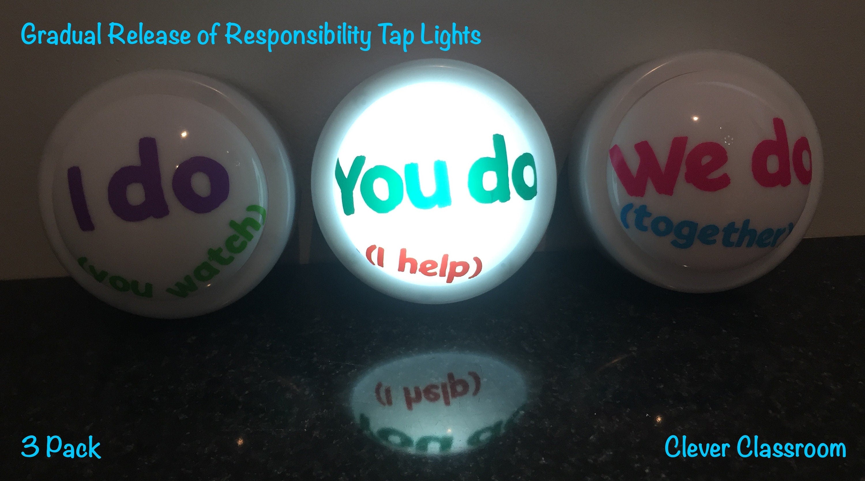 IN STOCK! Gradual Release of Responsibility  - Tap / Touch / Push Lights - 140mm