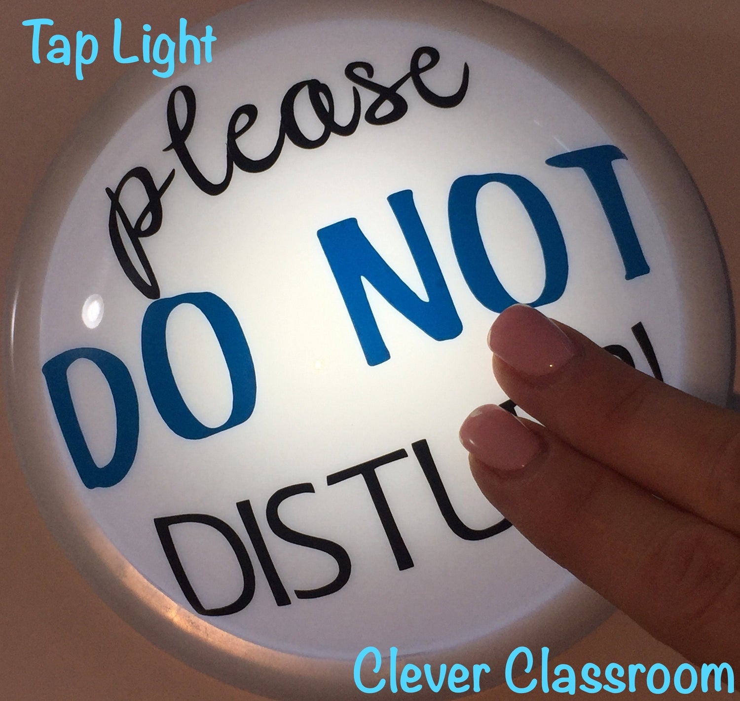 IN STOCK! Multicolour &quot;Do not disturb&quot; - Tap / Touch / Push Lights -  for classroom use.  140mm