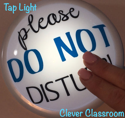 IN STOCK! Multicolour &quot;Do not disturb&quot; - Tap / Touch / Push Lights -  for classroom use.  140mm