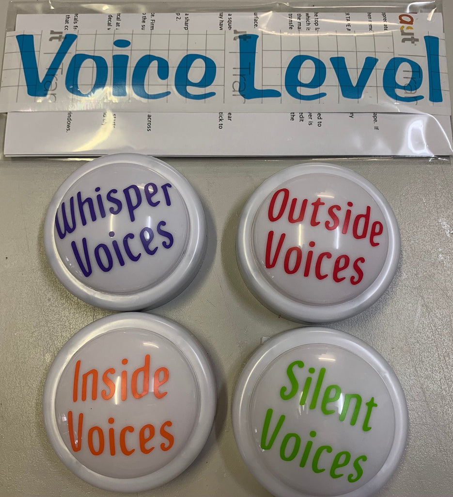 IN STOCK! Voice Level Board Display - Tap / Touch / Push Lights -  for classroom use. 140mm