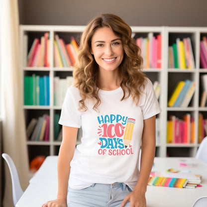 Teacher T-shirt - Happy 100 Days of School