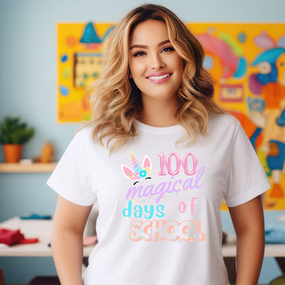 Teacher T-shirt - 100 Magical Days of School