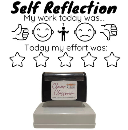 Self Reflection  2- Teacher Stamp - Rectangle 43 x 67mm