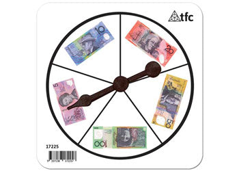 Aussie Notes Money Spinners for maths games and activities