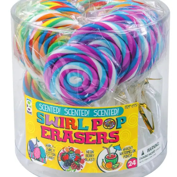 Scented Pop Swirl Erasers