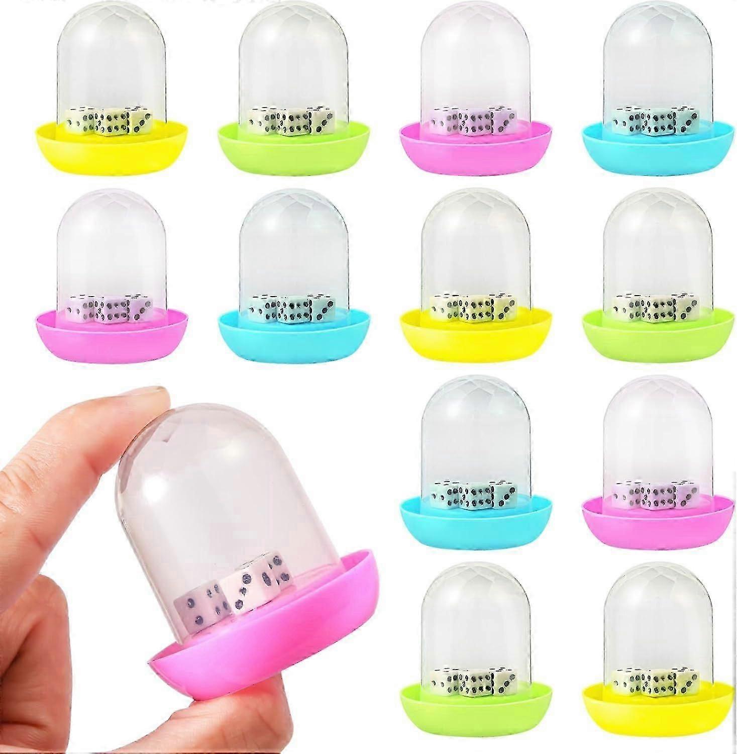 12 Dice Shakers with 3 dice