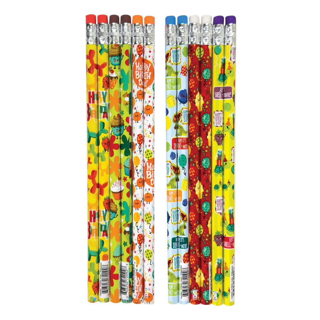 Wacky Whiffs Birthday Scratch n Sniff Pencils and Bookmarks 36 Class Pack