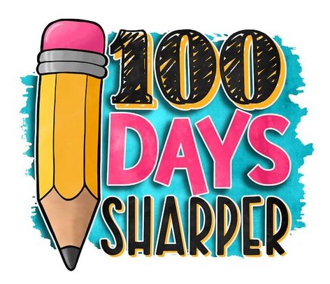 100 Days Sharper - Bright - Transfert thermocollant pour T-shirts