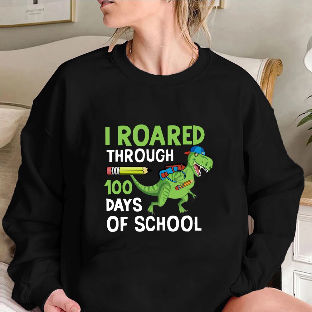 100 Days of School - Dinosaur - Iron on Transfer for T-shirts