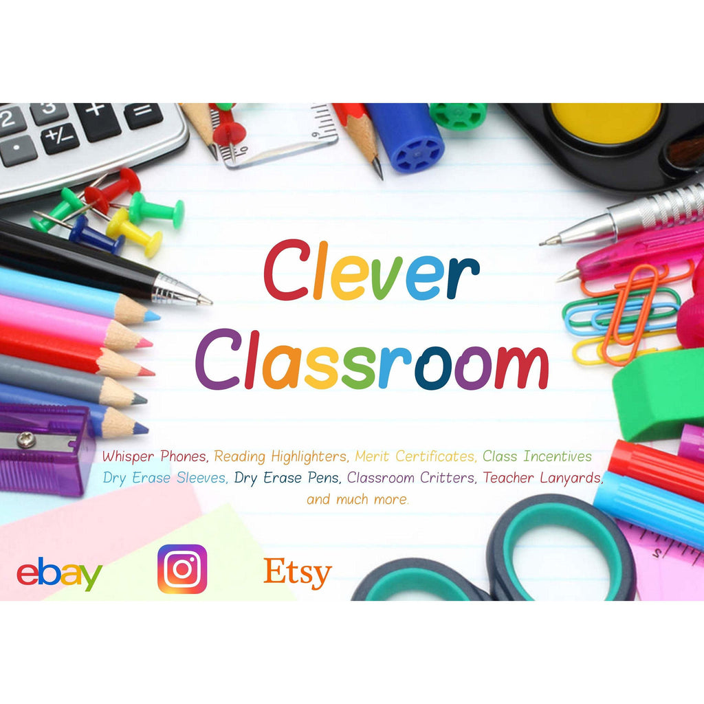 14cm Aus Made Classroom Table SQUARES Dry Erase Square Decals - Clever Classroom