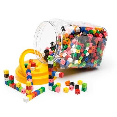 Dark Slate Gray 1cm Interlocking cubes for maths games and activities