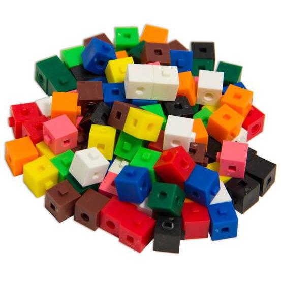 Dark Slate Gray 1cm Interlocking cubes for maths games and activities
