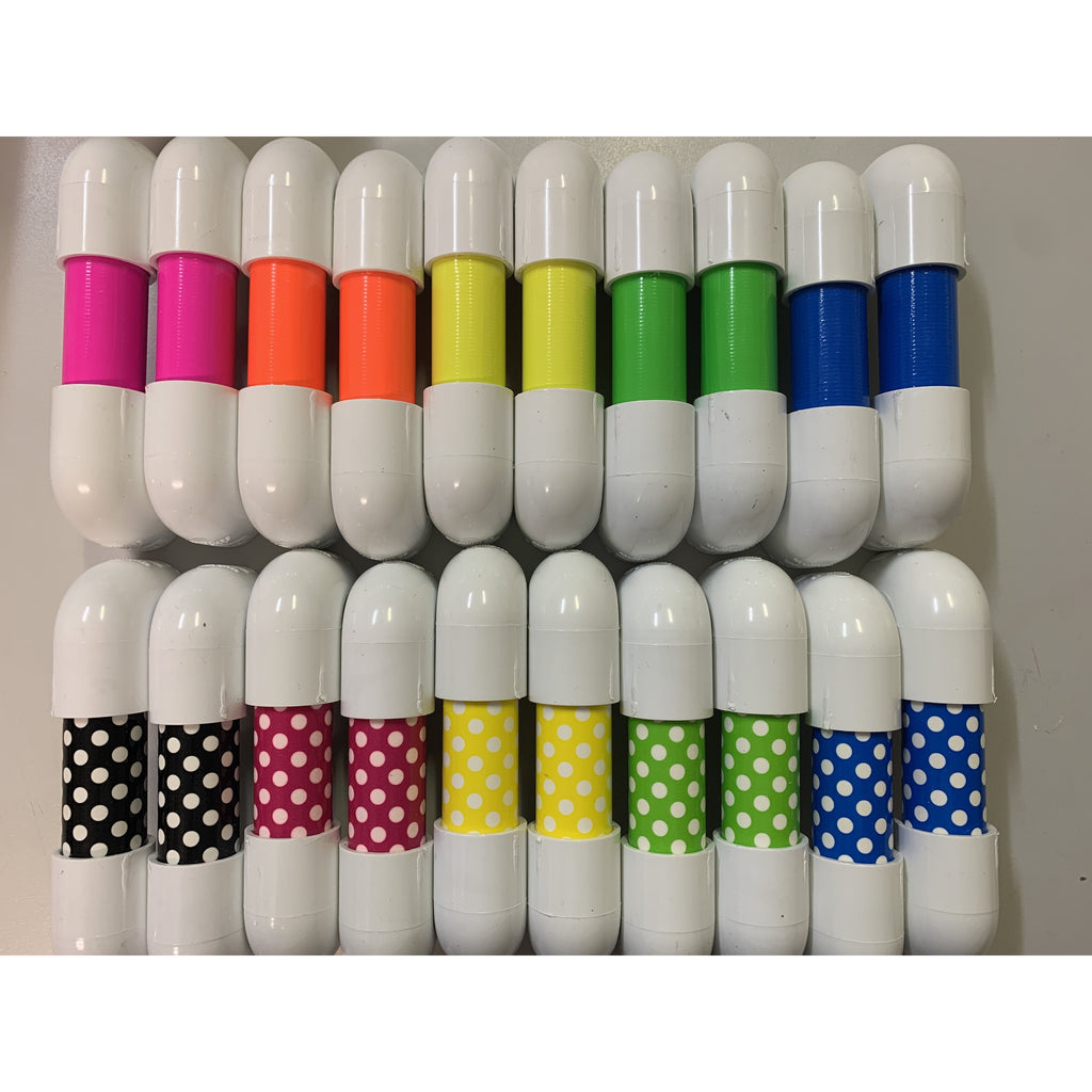 Dark Gray 20 Pack Bright and Polka Dot Bright Colours Whisper Phones