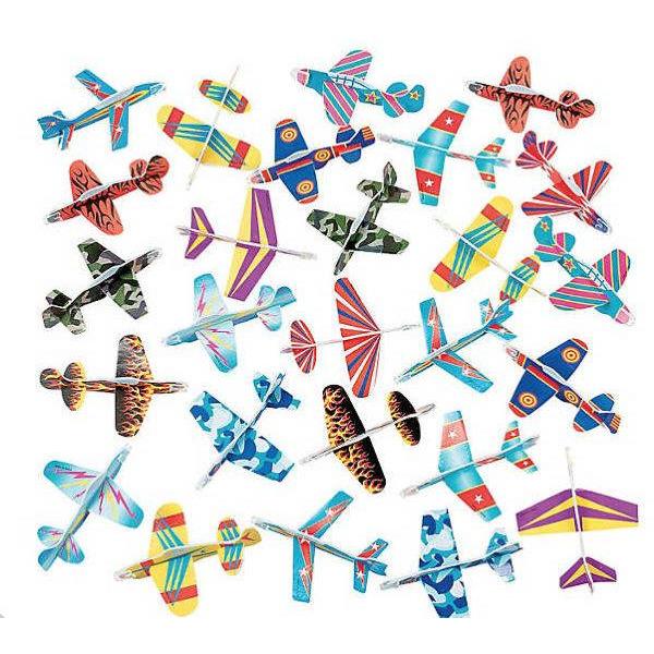 cleverclassroom-net-au - 24 Pack Foam Gliders - Assorted Colours and Shapes - Toys &amp; Incentives