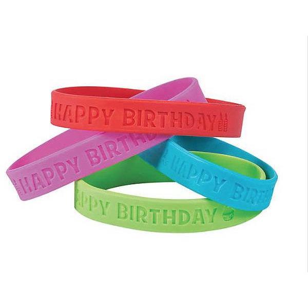 cleverclassroom-net-au - 24 Pack Happy Birthday Bracelets - Happy Birthday