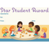 Antique White 25 "Star Student!" Student Award Certificates