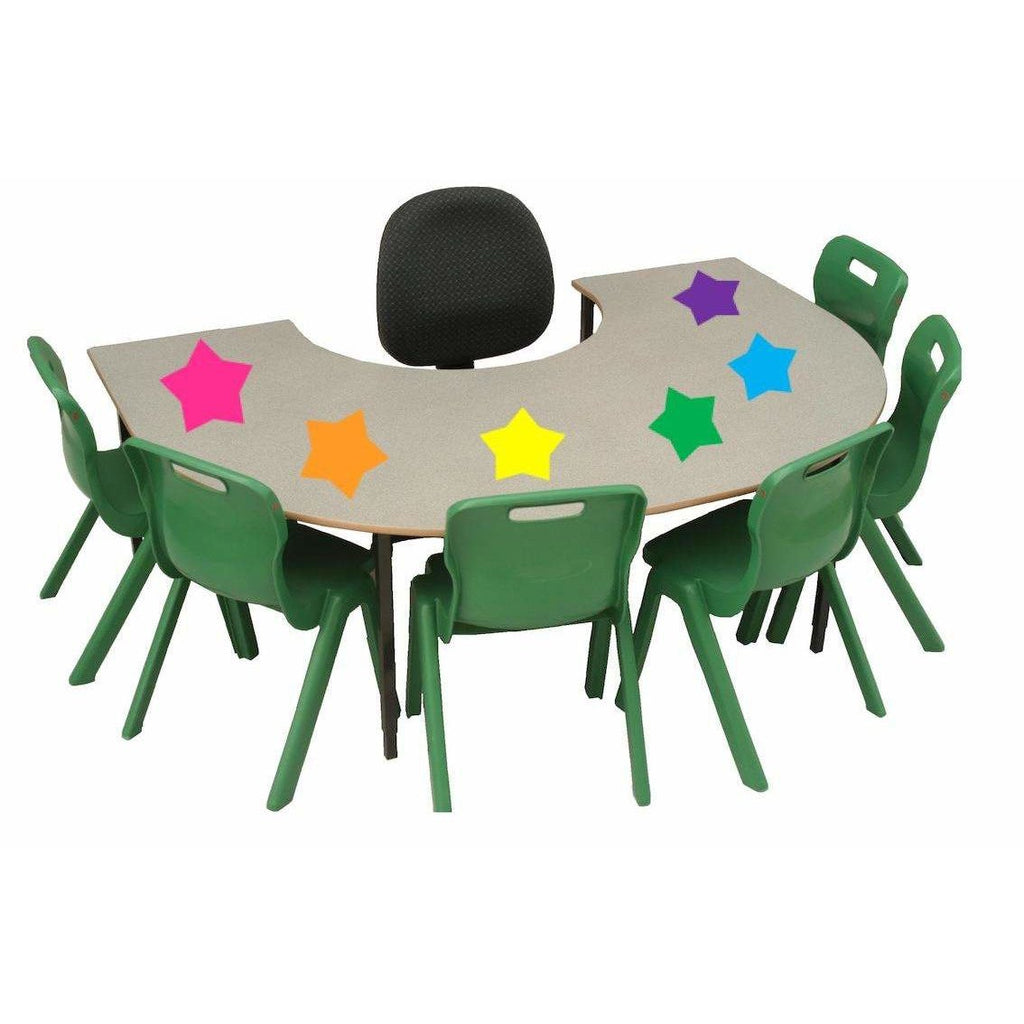 cleverclassroom-net-au - 28cm Aus Made - Classroom STAR Desk Spots - Dry Erase STARS - Dry Erase Desk Spots