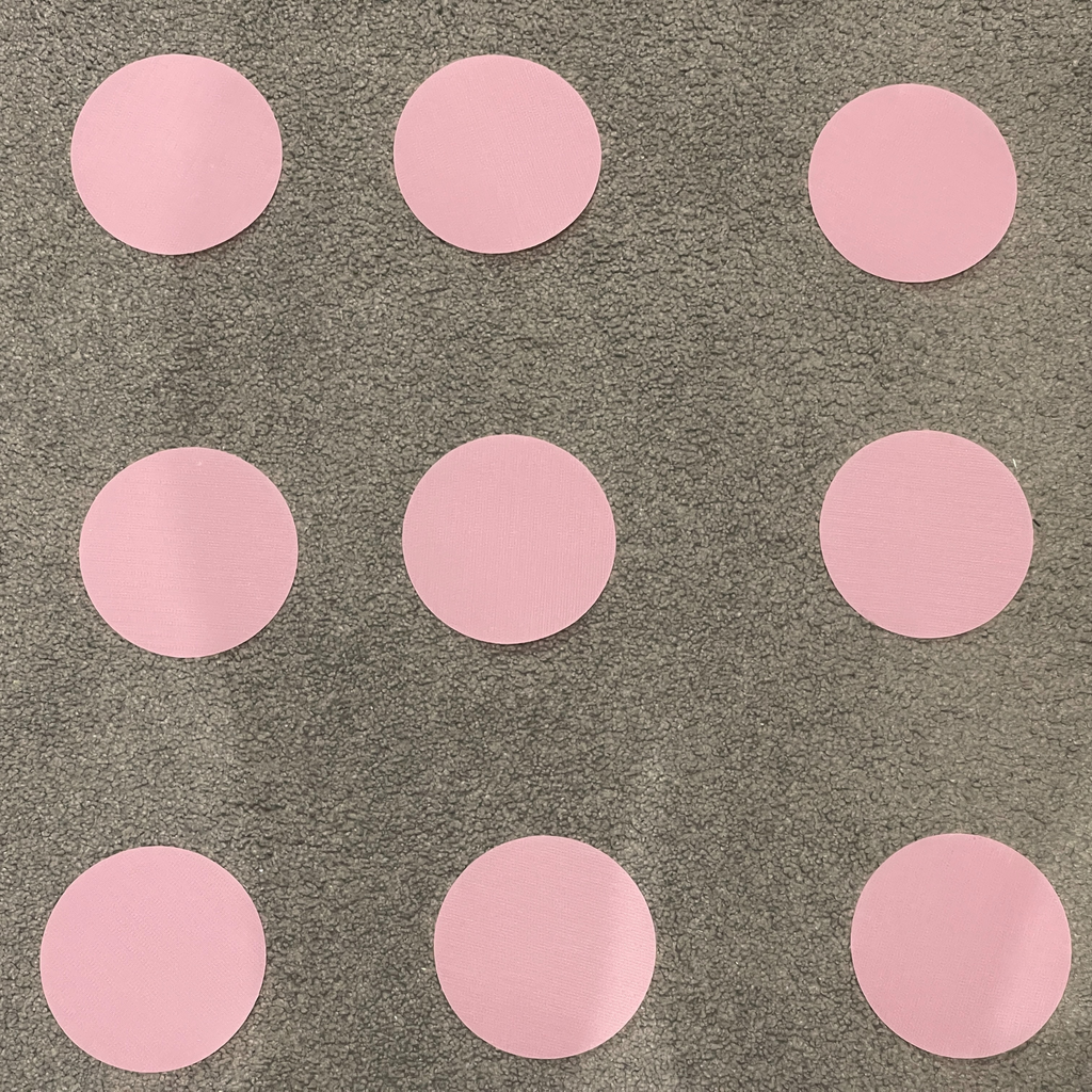 Dim Gray All Pale Pink -  Clever Spots Classroom Place Markers