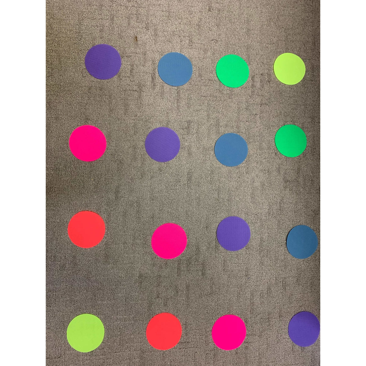 30 Pack Neon Colours -  Clever Spots Classroom Place Markers - Clever Classroom