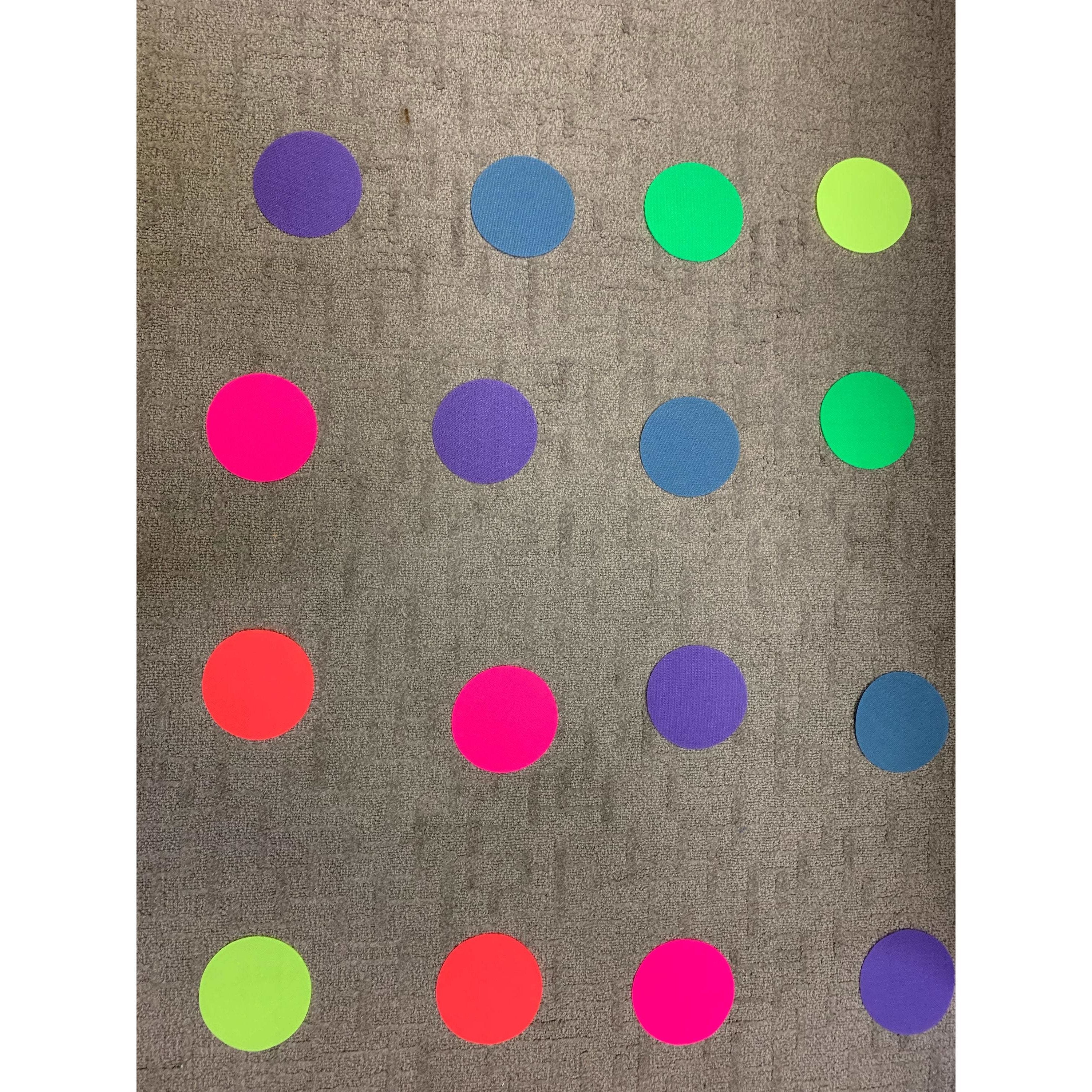 30 Pack Neon Colours -  Clever Spots Classroom Place Markers - Clever Classroom
