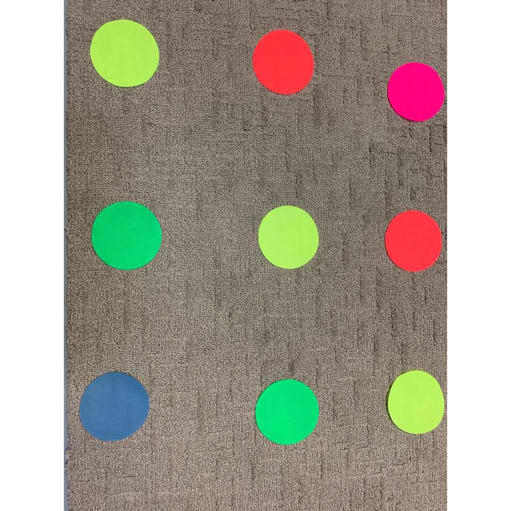 30 Pack Neon Colours -  Clever Spots Classroom Place Markers - Clever Classroom