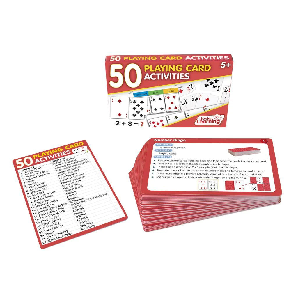 Antique White 50 Playing Card Activities