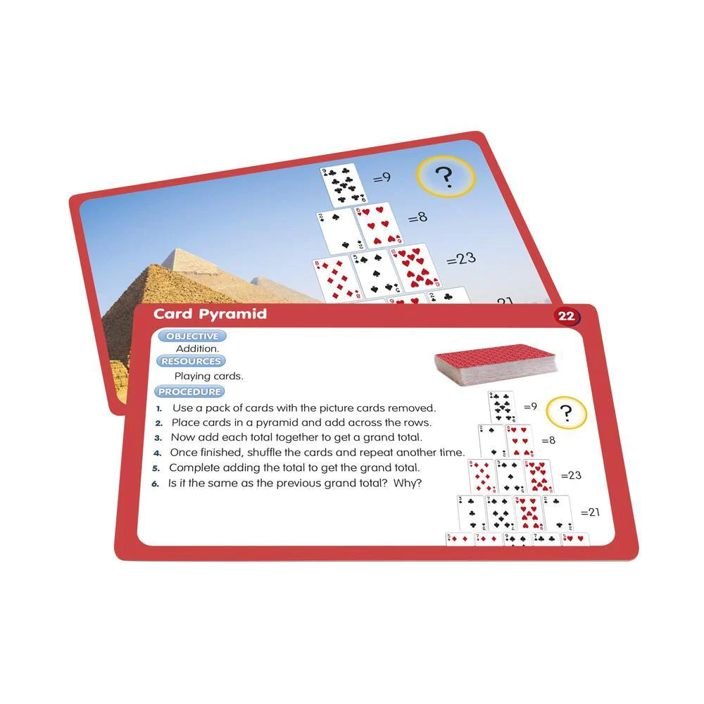Light Gray 50 Playing Card Activities