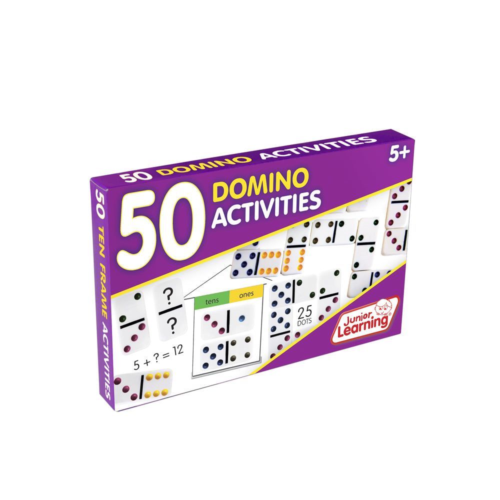 Dark Magenta 50 Domino Activities