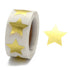 Gray * STARS Shiny Gold Stickers 500 on a roll - Colourful Teacher Merit Stickers