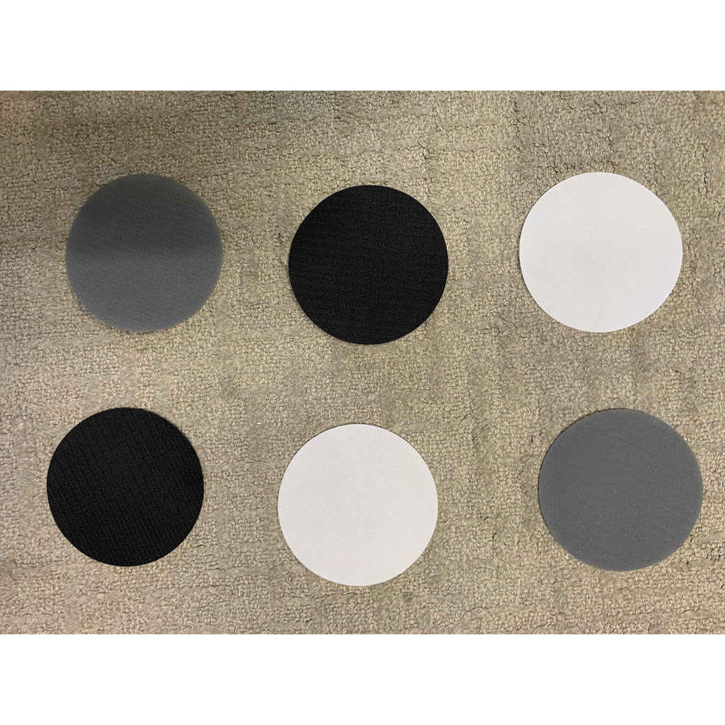Rosy Brown 6 Black, White & Grey -  Clever Spots Classroom Place Markers