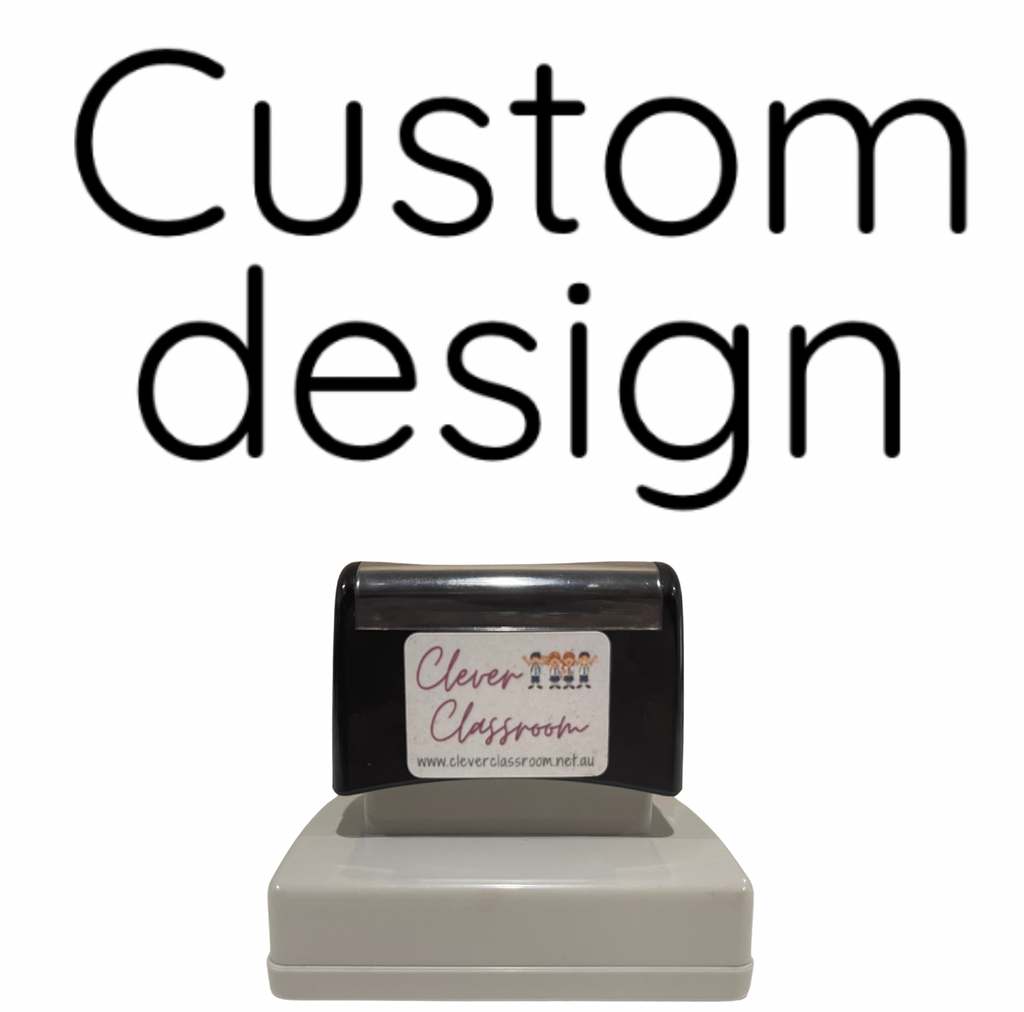 Rosy Brown Custom Stamp - Rectangle 43 x 67mm